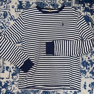 Polo by Ralph Lauren Boys Navy and White Striped Sweater